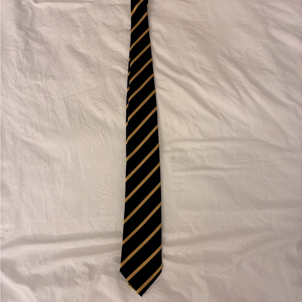 Black and Yellow Rep Tie